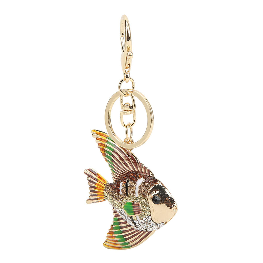 Rhinestone Tropical Fish Keychain Charm for Bags