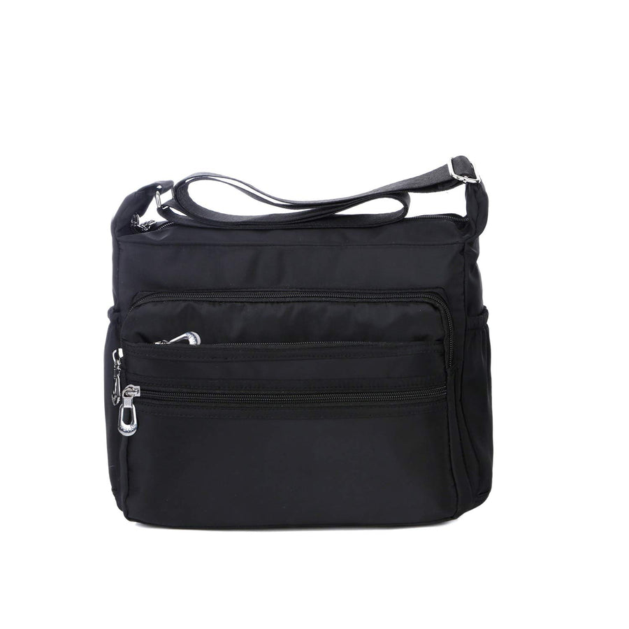 Women's Waterproof Nylon Crossbody Bag with Multiple Pockets