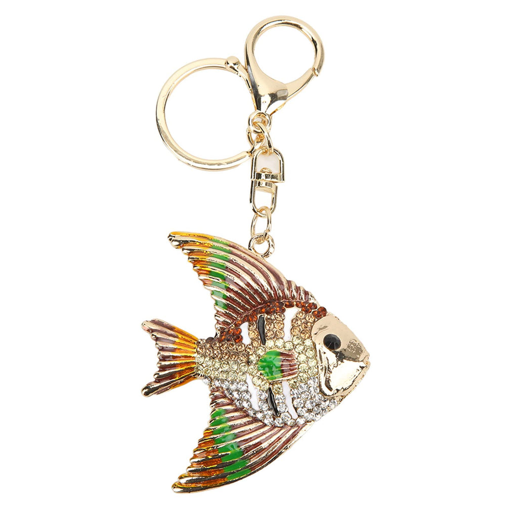 Rhinestone Tropical Fish Keychain Charm for Bags
