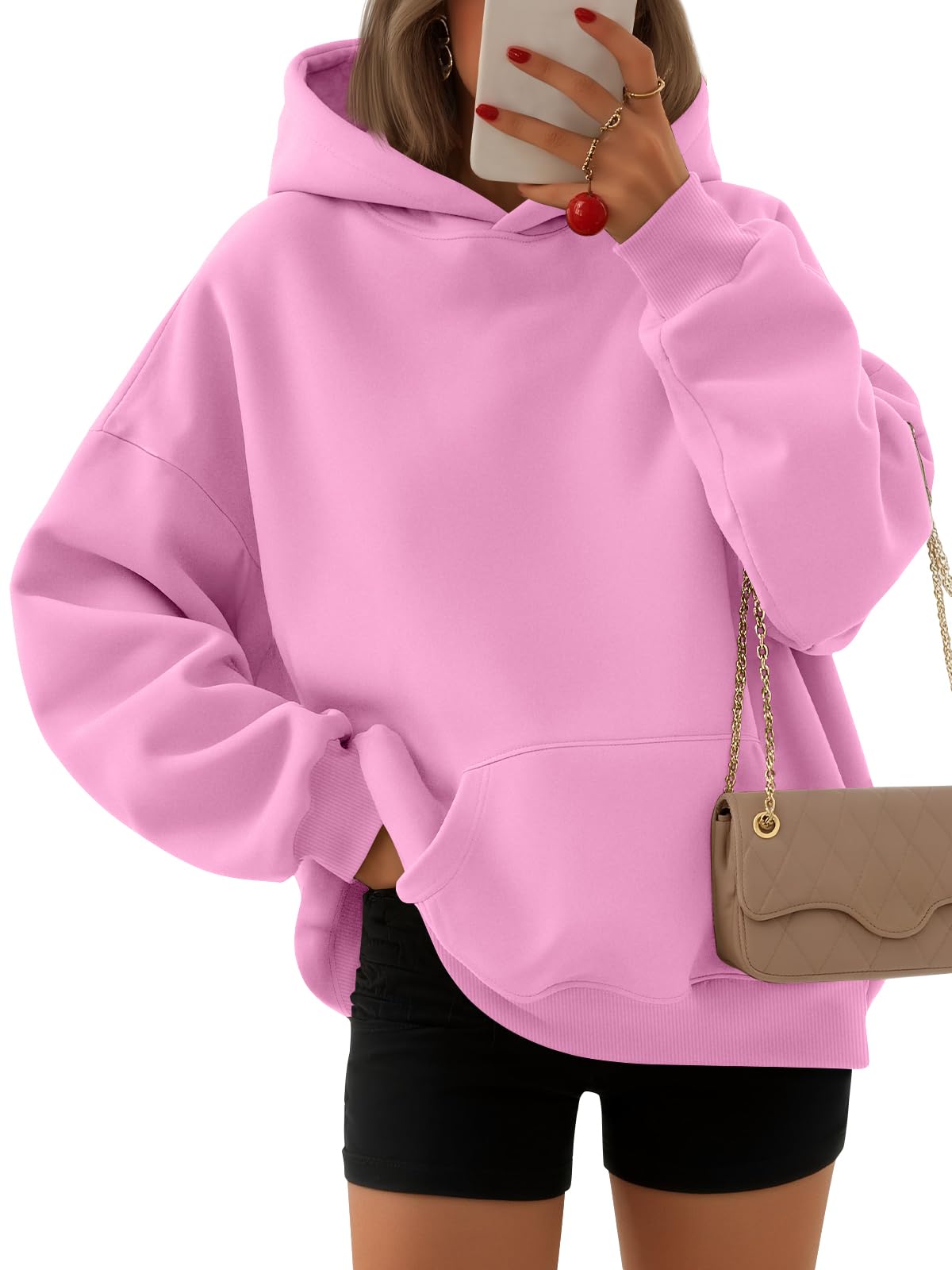 EFAN Women's Oversized Fleece Hoodie Sweatshirt