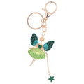 Colorful Rhinestone Angel Keychain Charm for Handbags