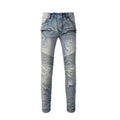 SIDUFHAOPKLL Biker Jeans Skinny Denim Pants for Motorcycle(31 Code)