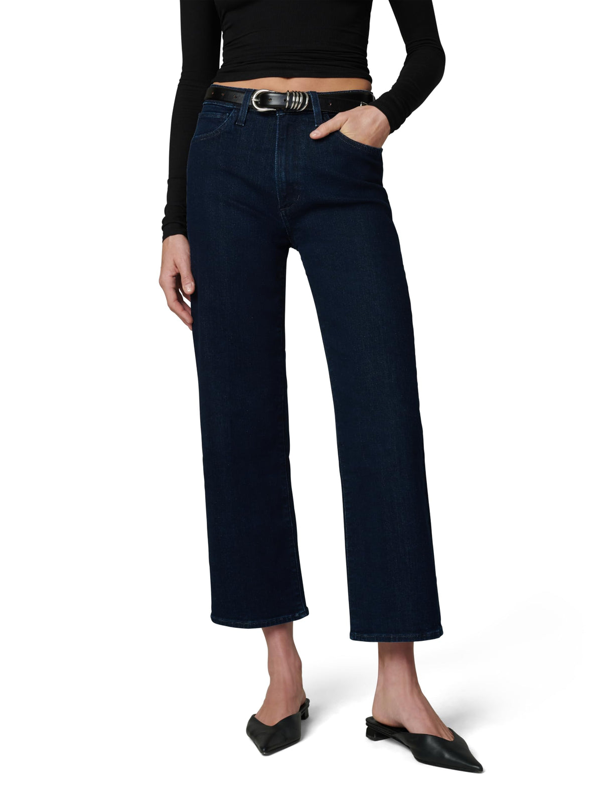 Joe's Womens The Blake High Rise Crop Wide Leg Jean