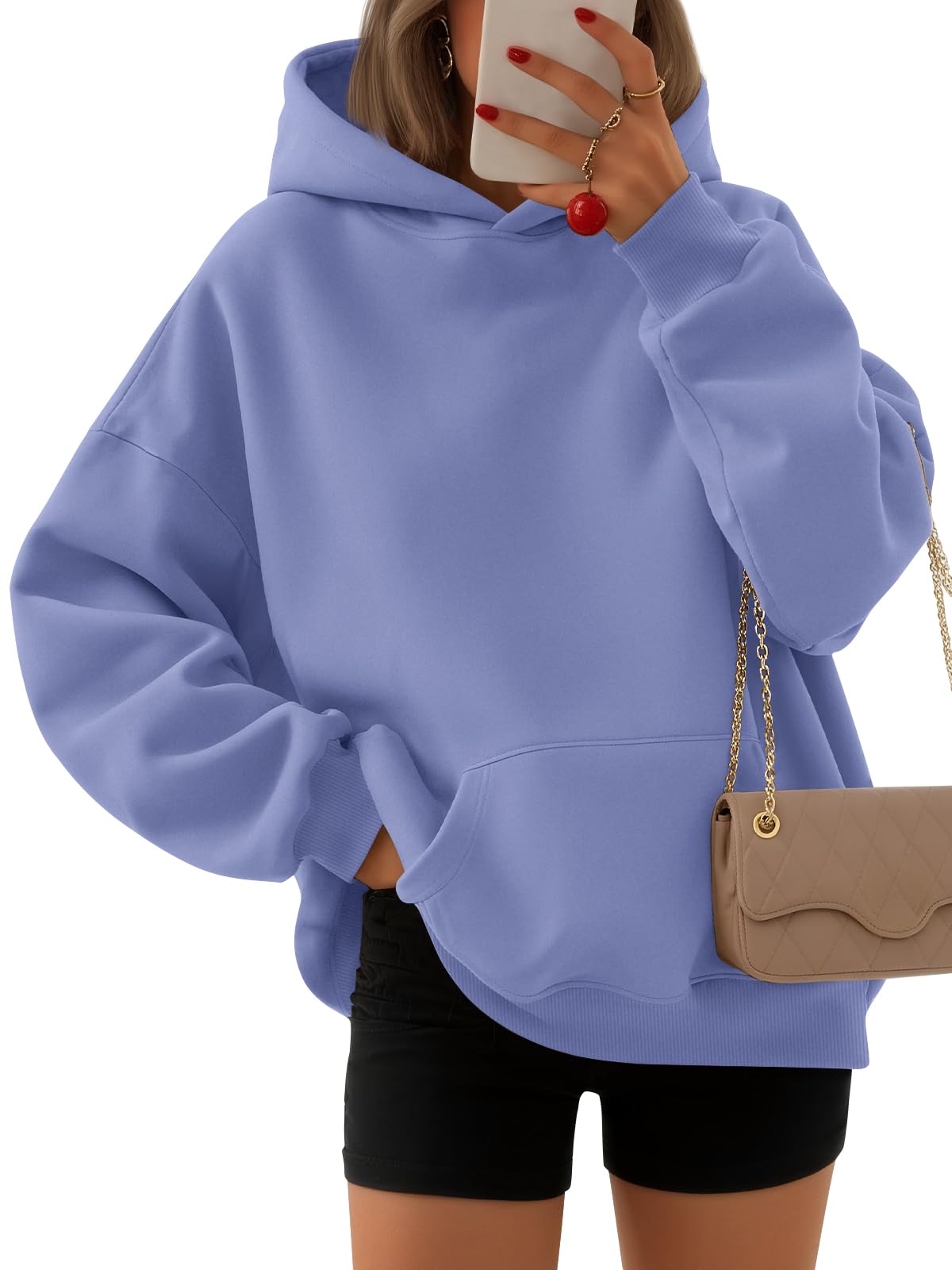 EFAN Women's Oversized Fleece Hoodie Sweatshirt