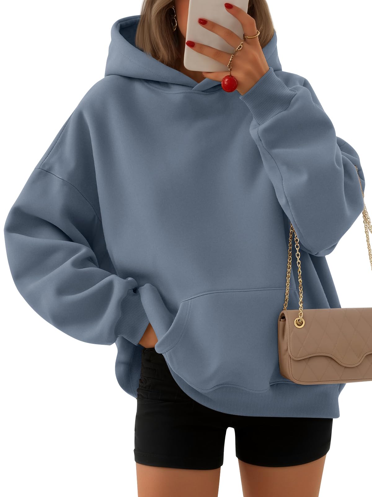 EFAN Women's Oversized Fleece Hoodie Sweatshirt