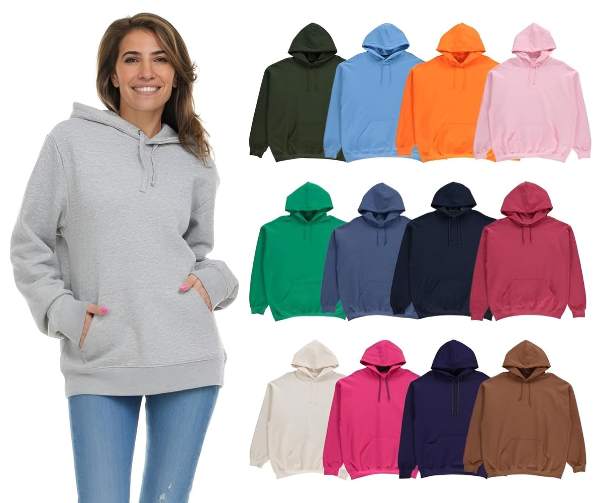BILLIONHATS Women's Oversized Cotton Blend Hoodie Pack