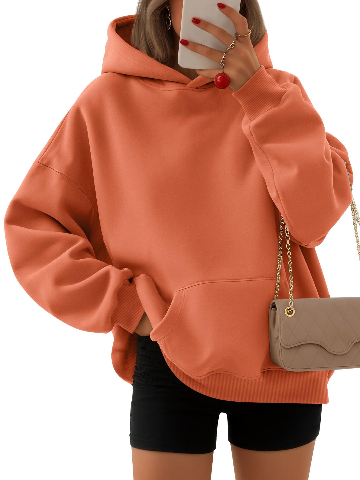 EFAN Women's Oversized Fleece Hoodie Sweatshirt