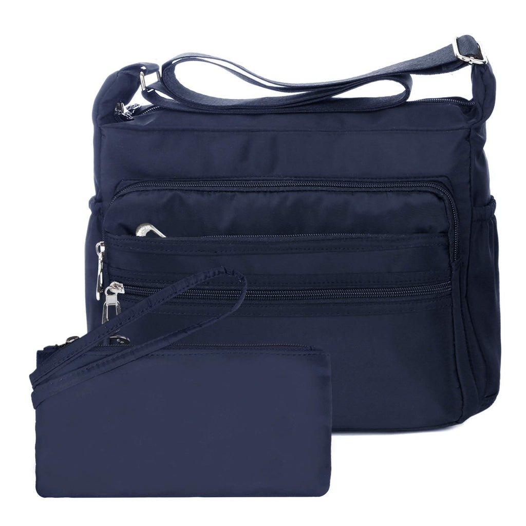Crossbody Bag for Women Waterproof Shoulder Bag Multi Pockets Nylon Purse