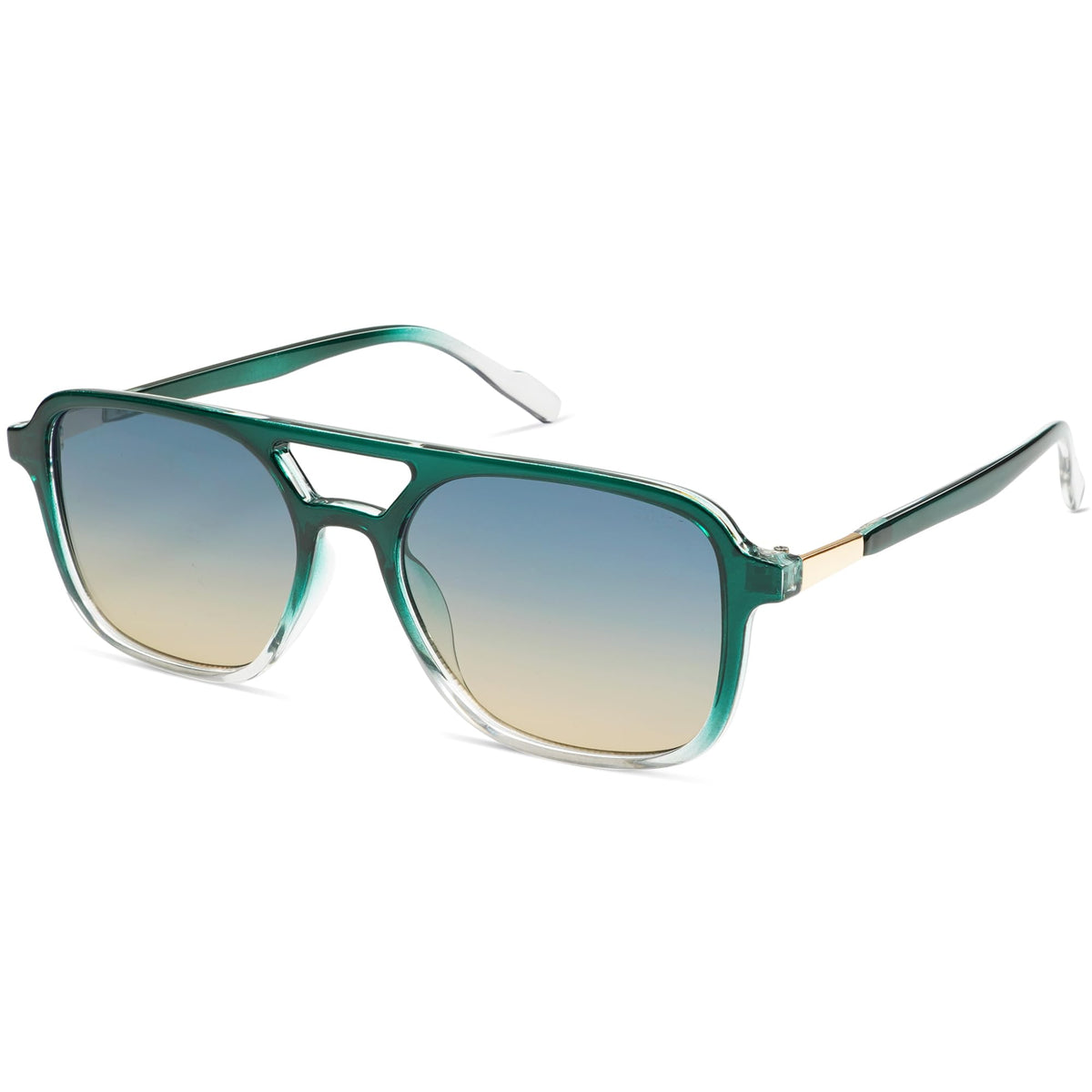 SOJOS Retro Aviator Rectangle Sunglasses for Men and Women