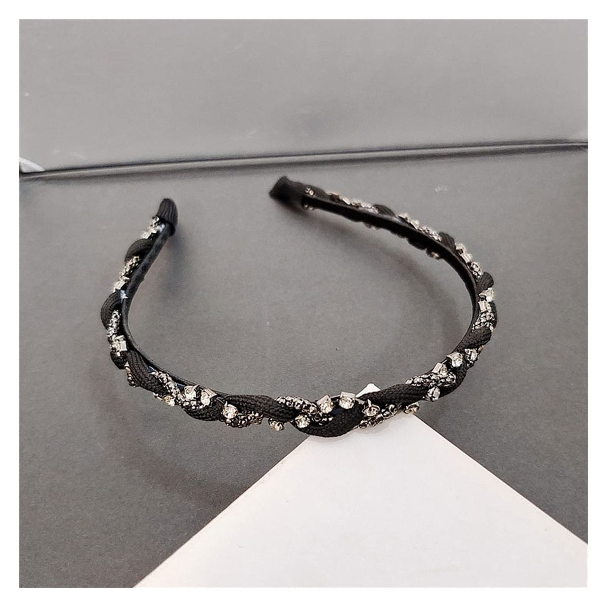 Women's Rhinestone Twist Chain Headband Hair Accessory