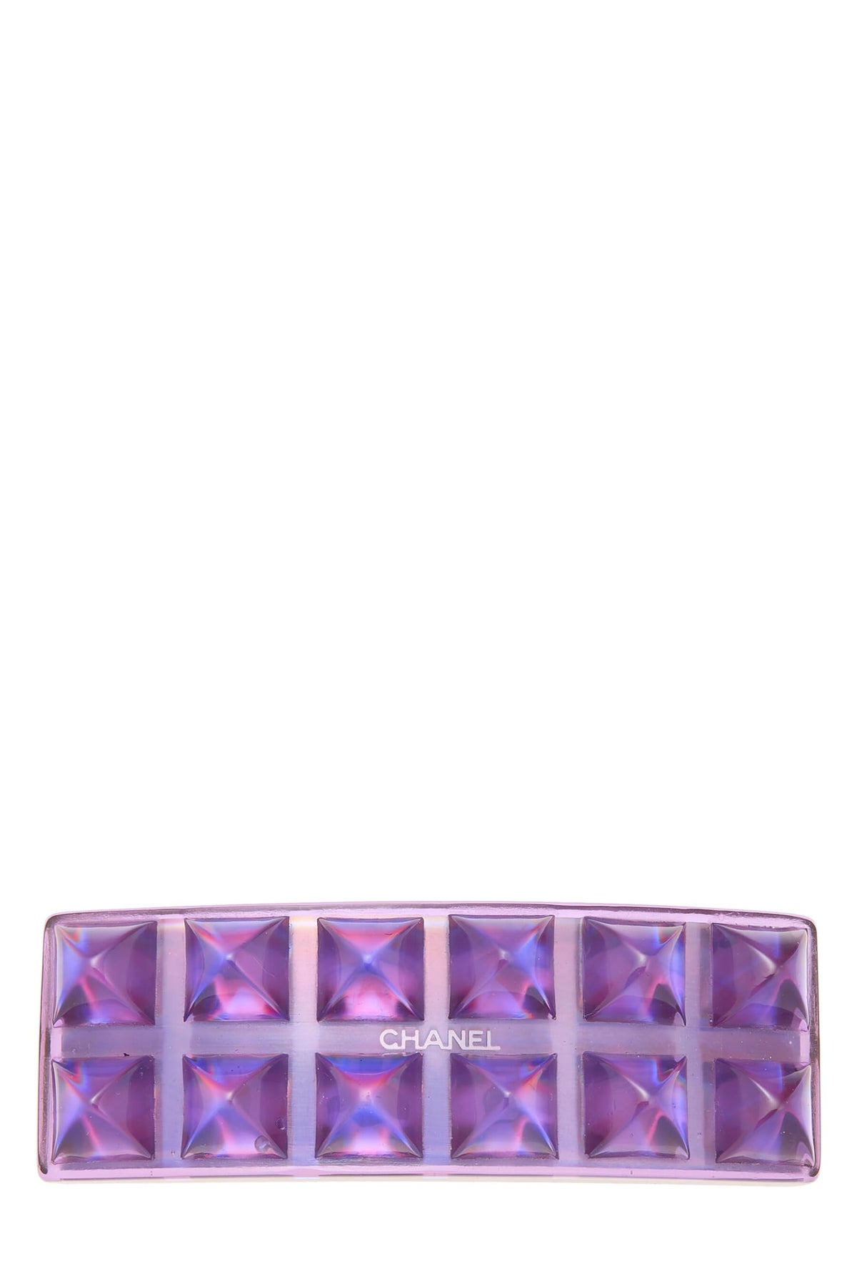 Chanel Pre-Loved Purple Acrylic Hair Barrette