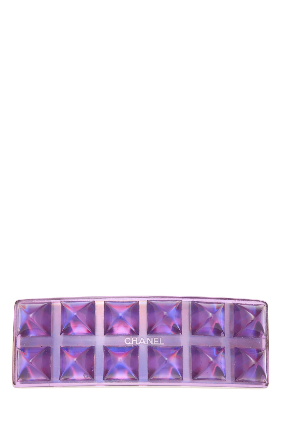 Chanel Pre-Loved Purple Acrylic Hair Barrette