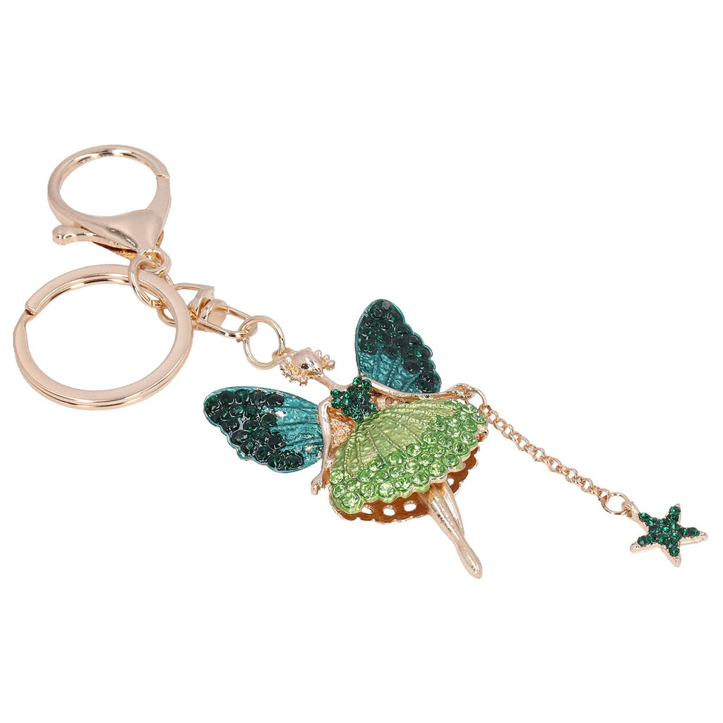 Colorful Rhinestone Angel Keychain Charm for Handbags