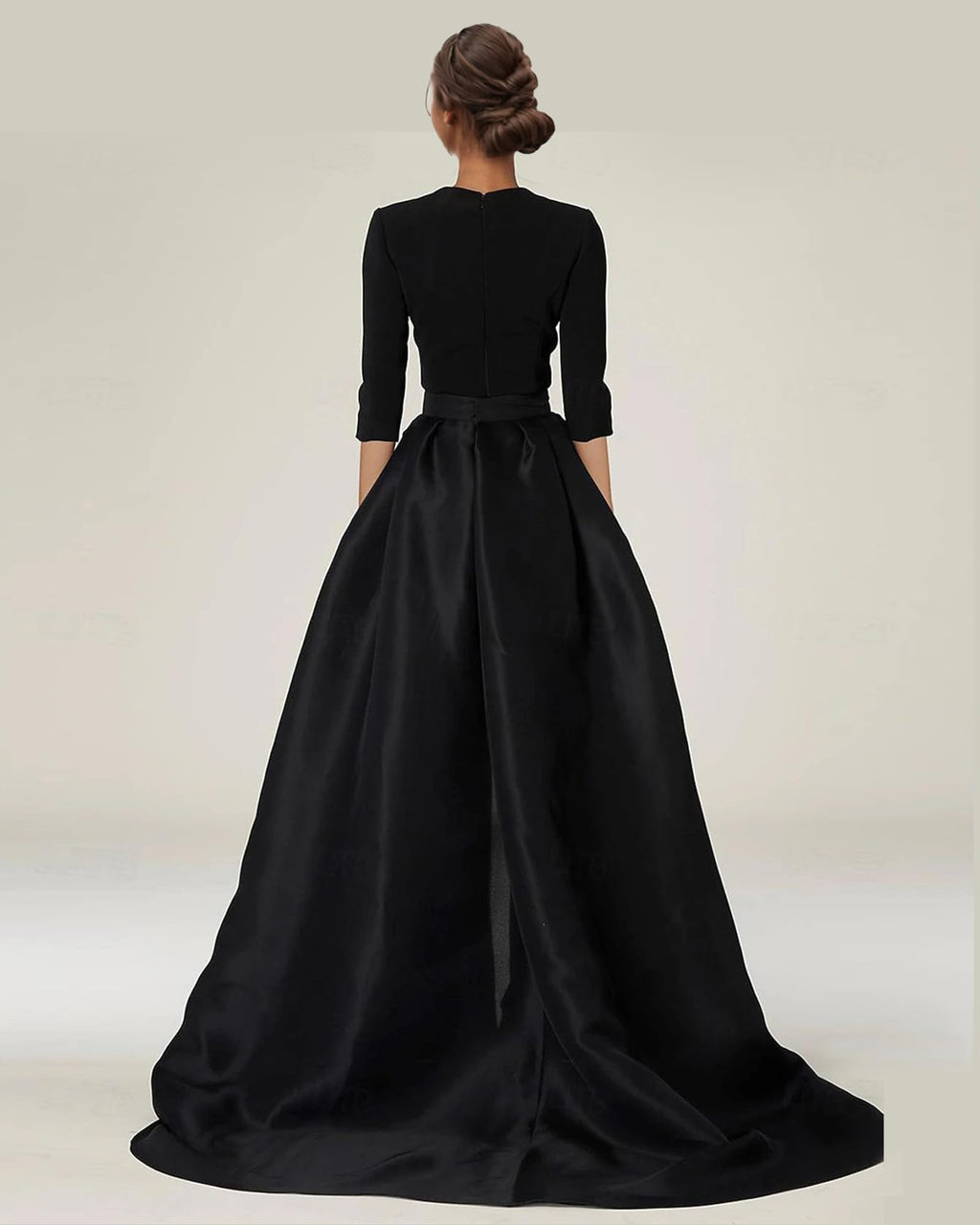 Mother of the Bride Dresses Pant Suits V Neck Formal Jumpsuits Outfit Sets for Wedding Guest Groom Detachable Skirt