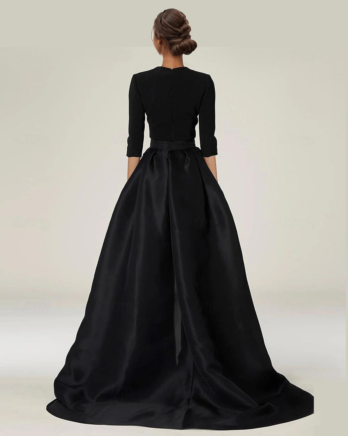 Mother of the Bride Dresses Pant Suits V Neck Formal Jumpsuits Outfit Sets for Wedding Guest Groom Detachable Skirt