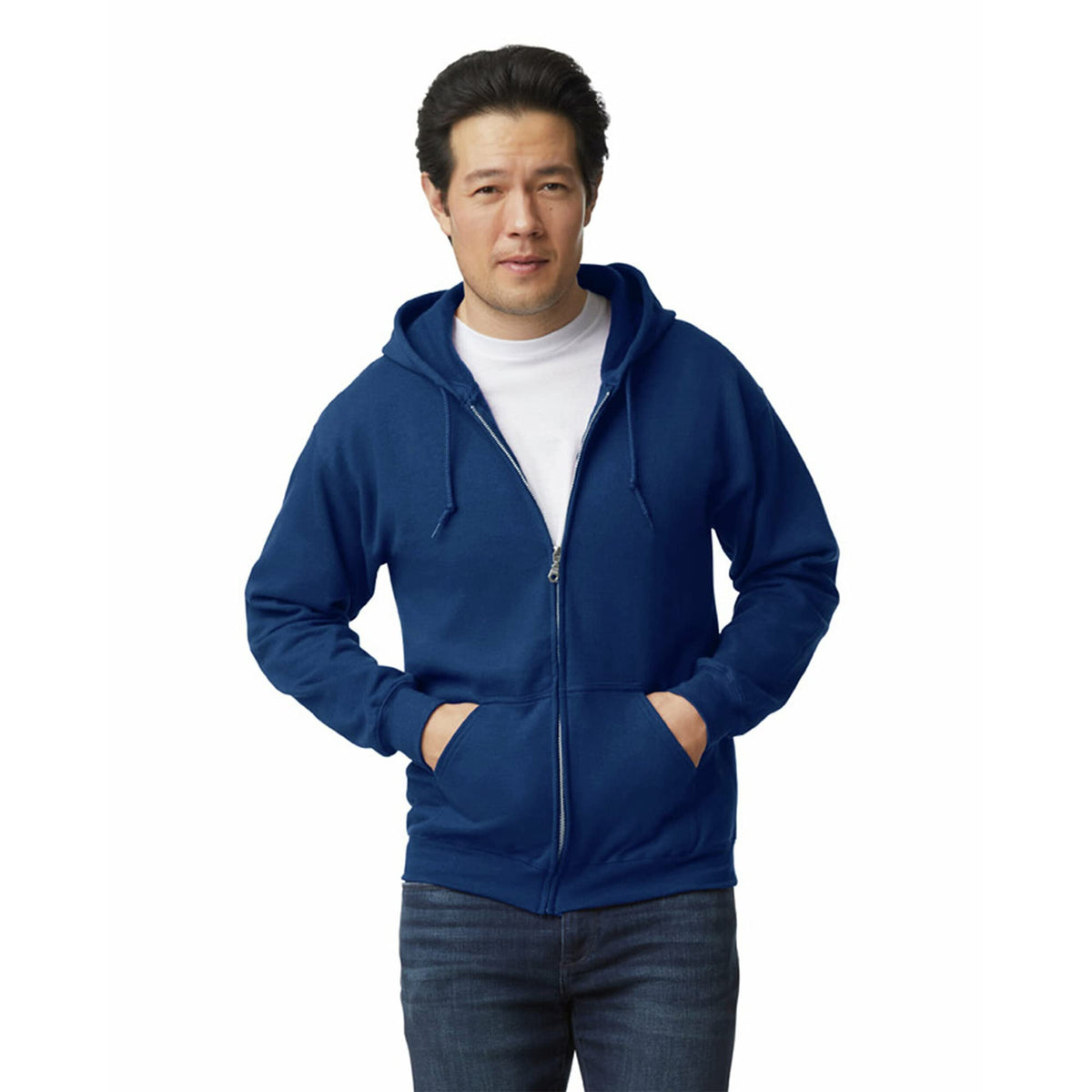 Gildan unisex-adult Fleece Zip Hoodie Sweatshirt, Style G18600, Multipack
