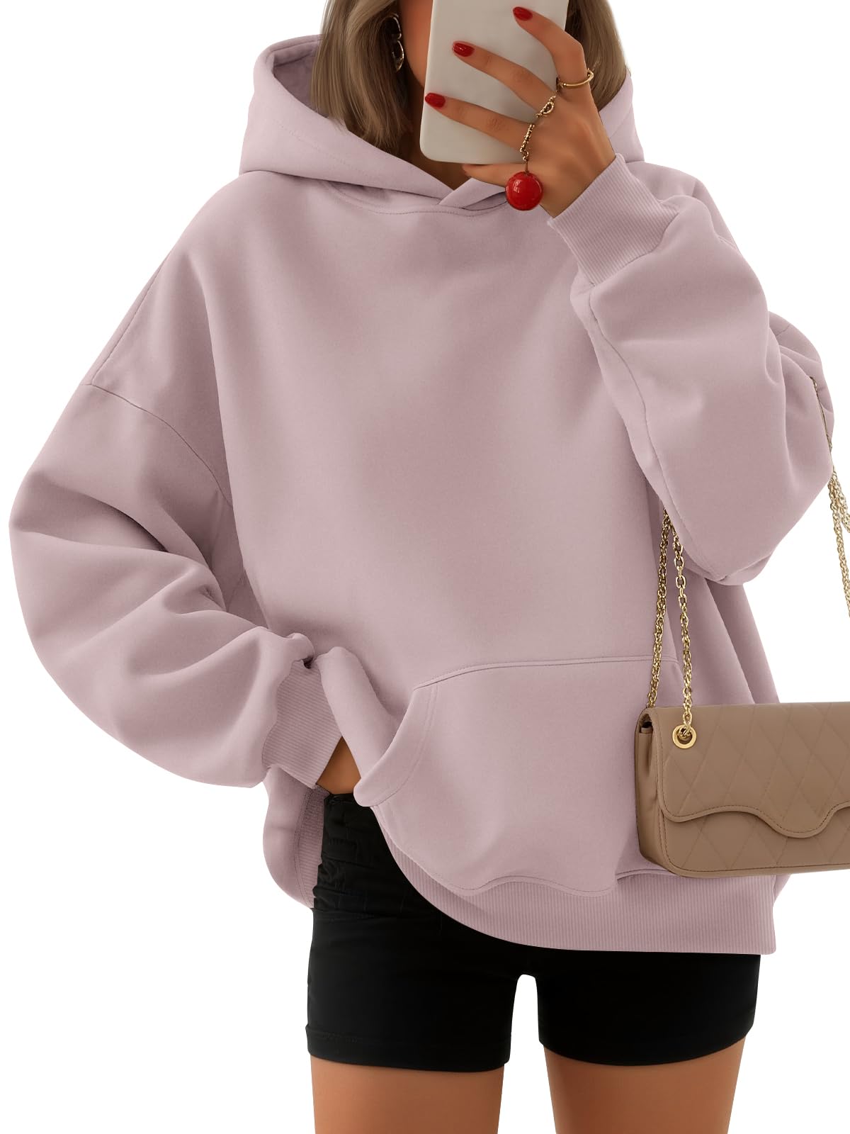 EFAN Women's Oversized Fleece Hoodie Sweatshirt