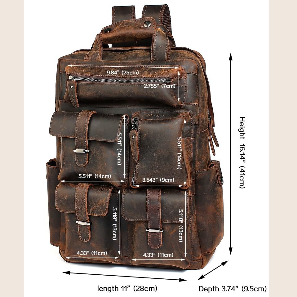 CGTENBS Laptop LARGE Backpack Casual Bookbag Daypack Camping Travel Rucksack