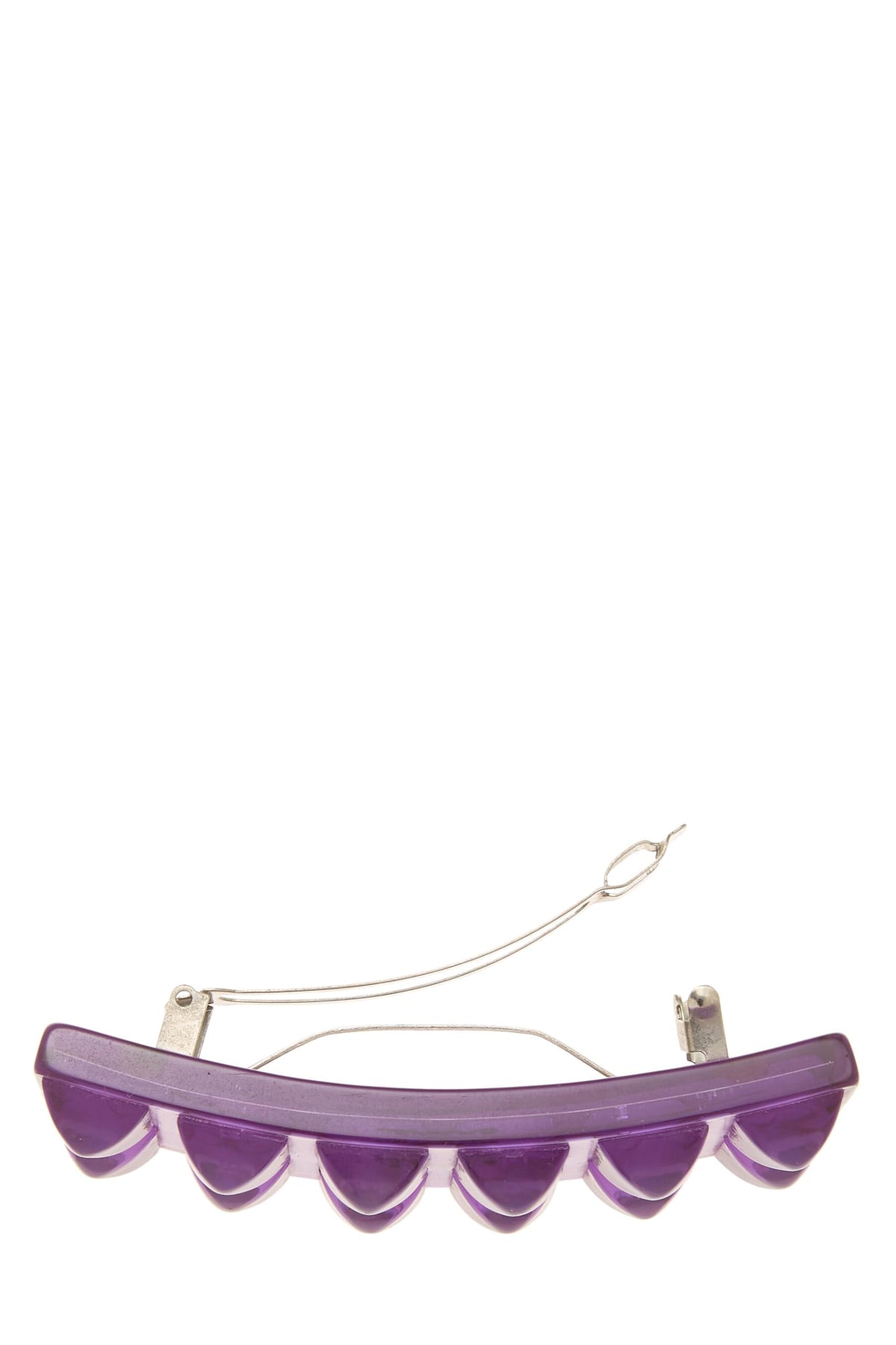 Chanel Pre-Loved Purple Acrylic Hair Barrette