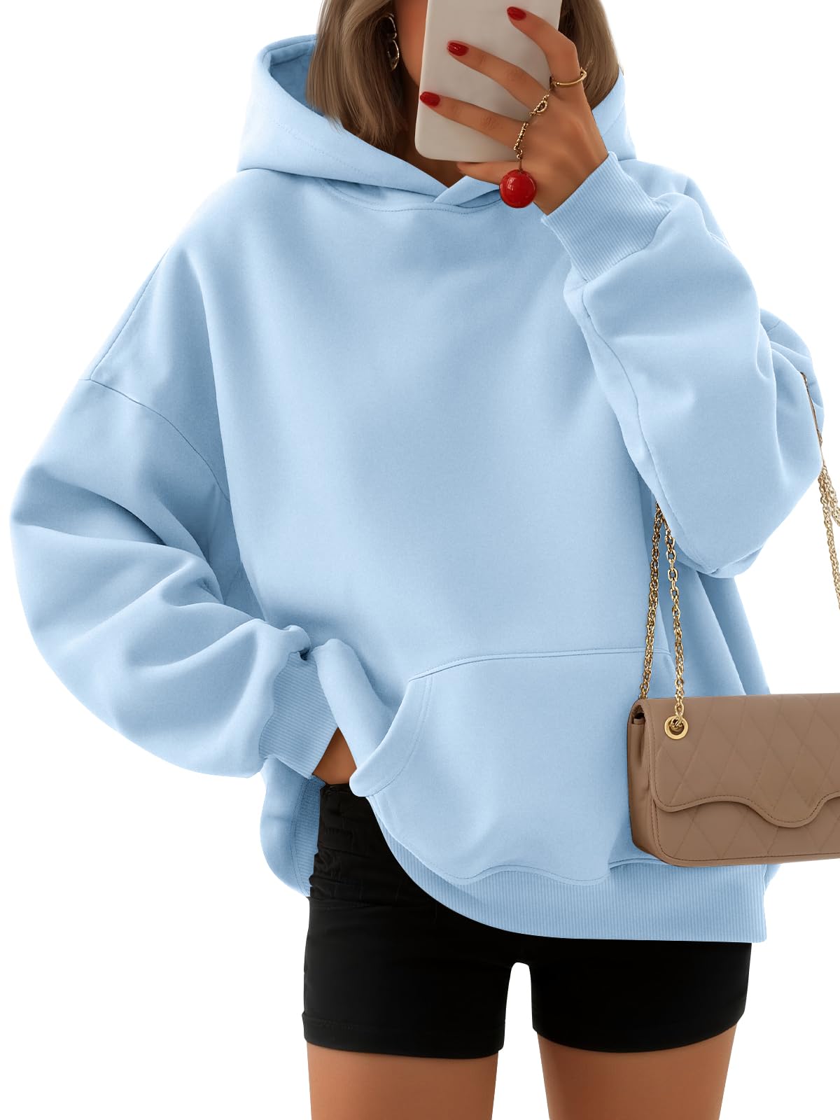 EFAN Women's Oversized Fleece Hoodie Sweatshirt