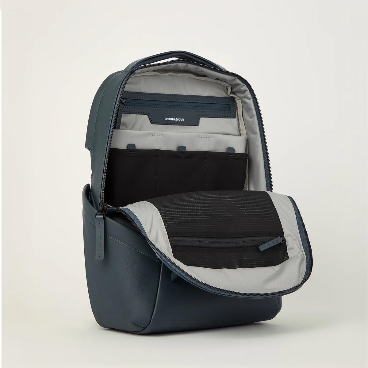 Troubadour Apex Leather Backpack - 22L Innovative Waterproof Leather Laptop Backpack Fits Up to 17”