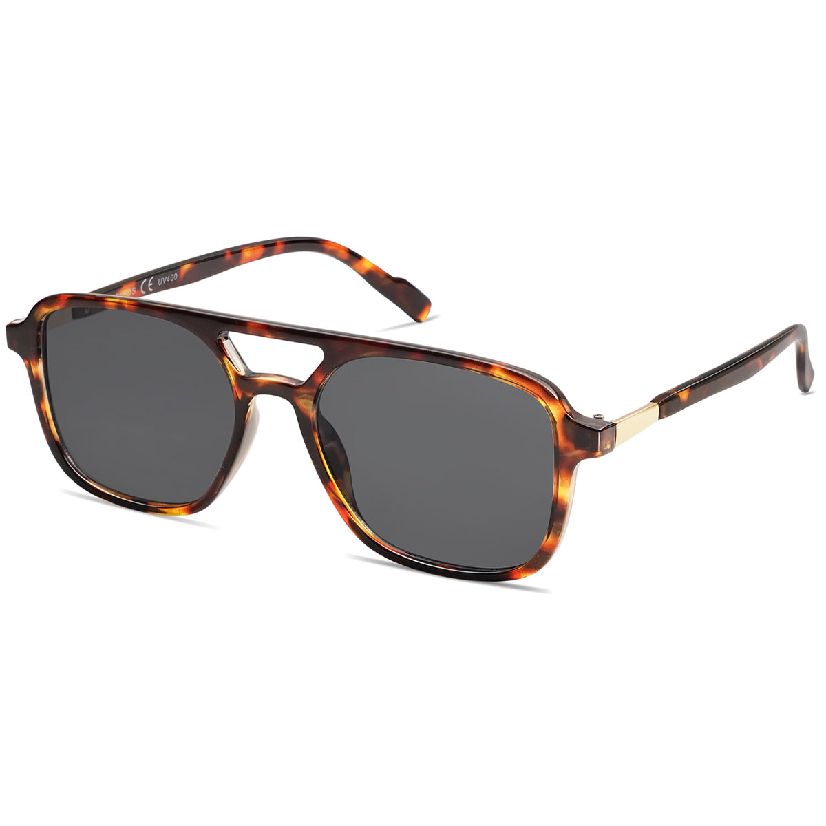 SOJOS Retro Aviator Rectangle Sunglasses for Men and Women