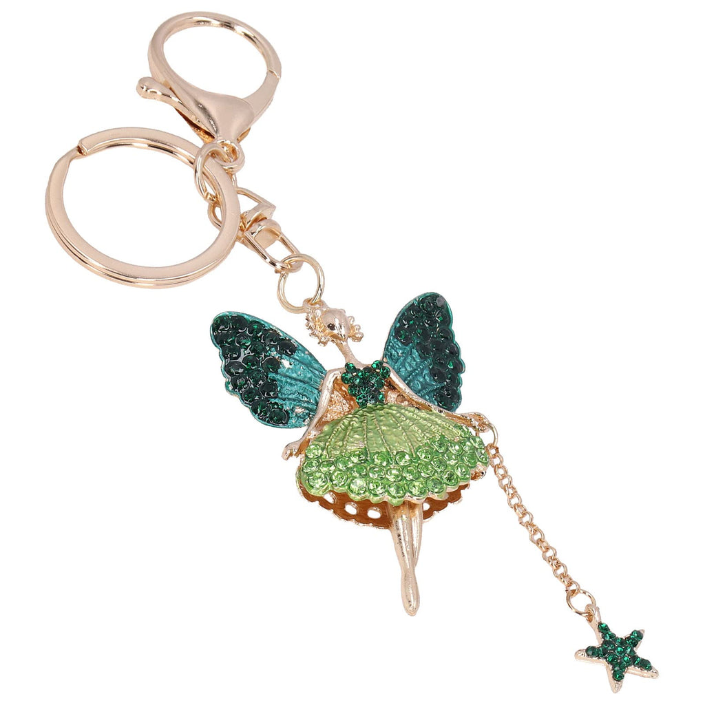 Colorful Rhinestone Angel Keychain Charm for Handbags