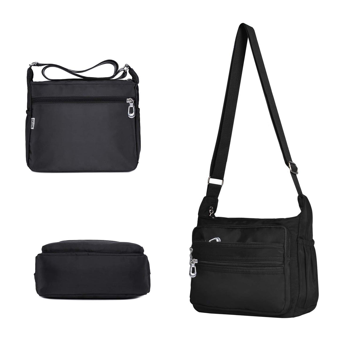 Crossbody Bag for Women Waterproof Shoulder Bag Multi Pockets Nylon Purse