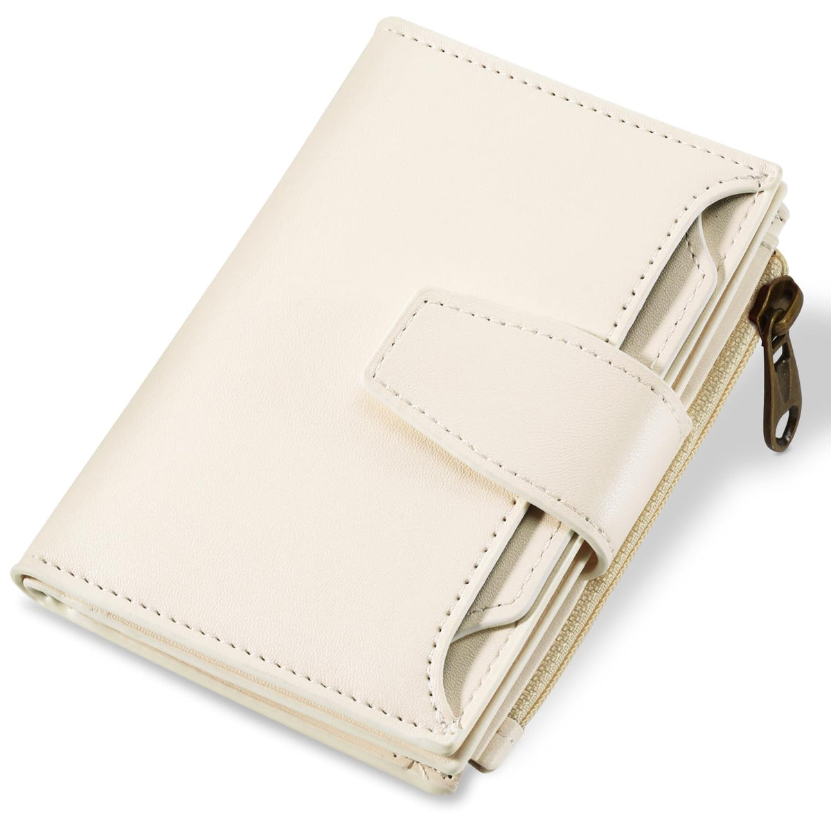 Airkit Women's Compact Leather RFID Bifold Wallet with ID Window