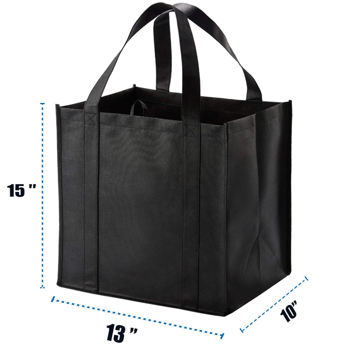 Set of 10 Reusable Grocery Bags Heavy Duty Shopping Bags Large Grocery Totes