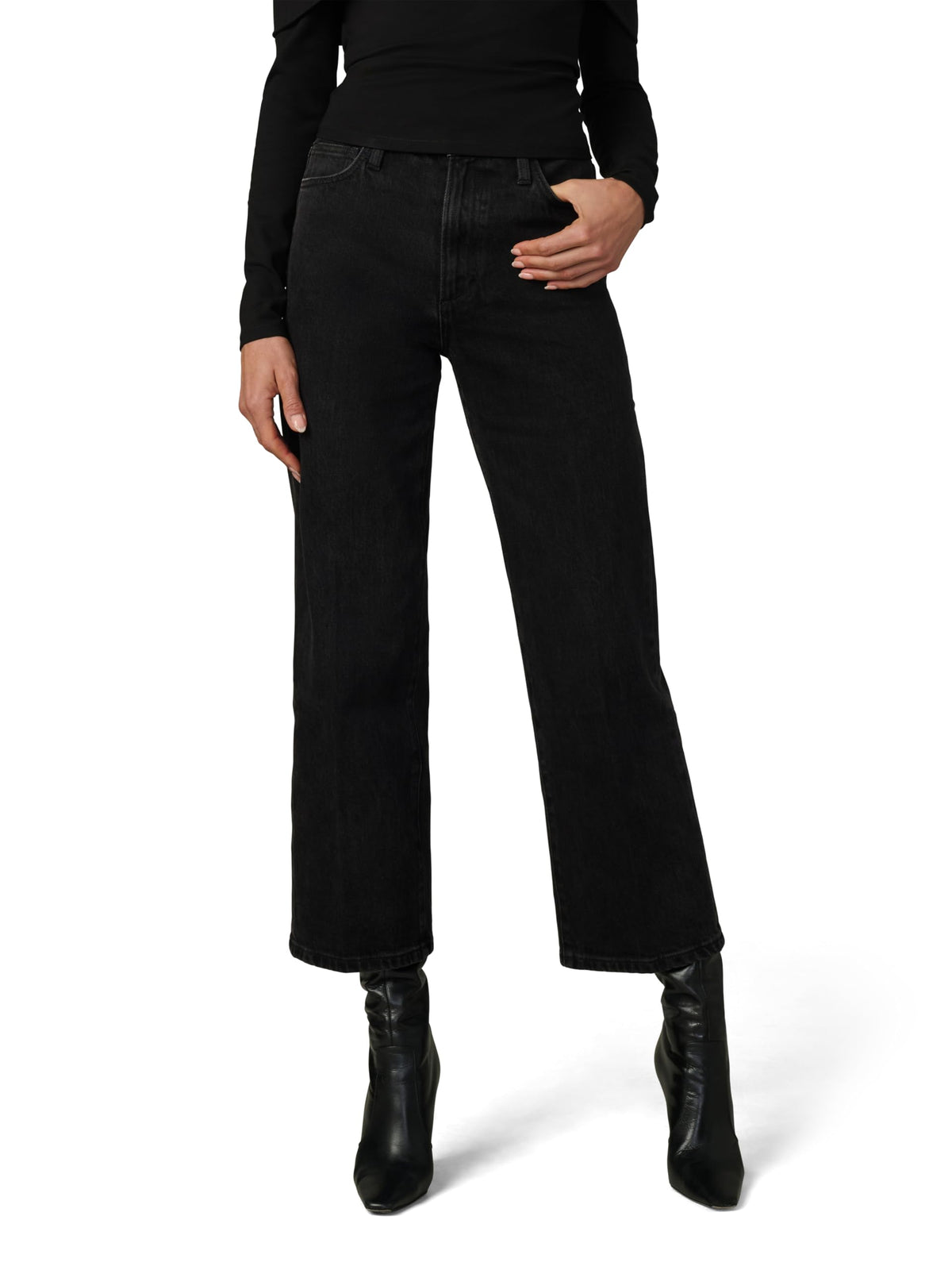 Joe's Womens The Blake High Rise Crop Wide Leg Jean
