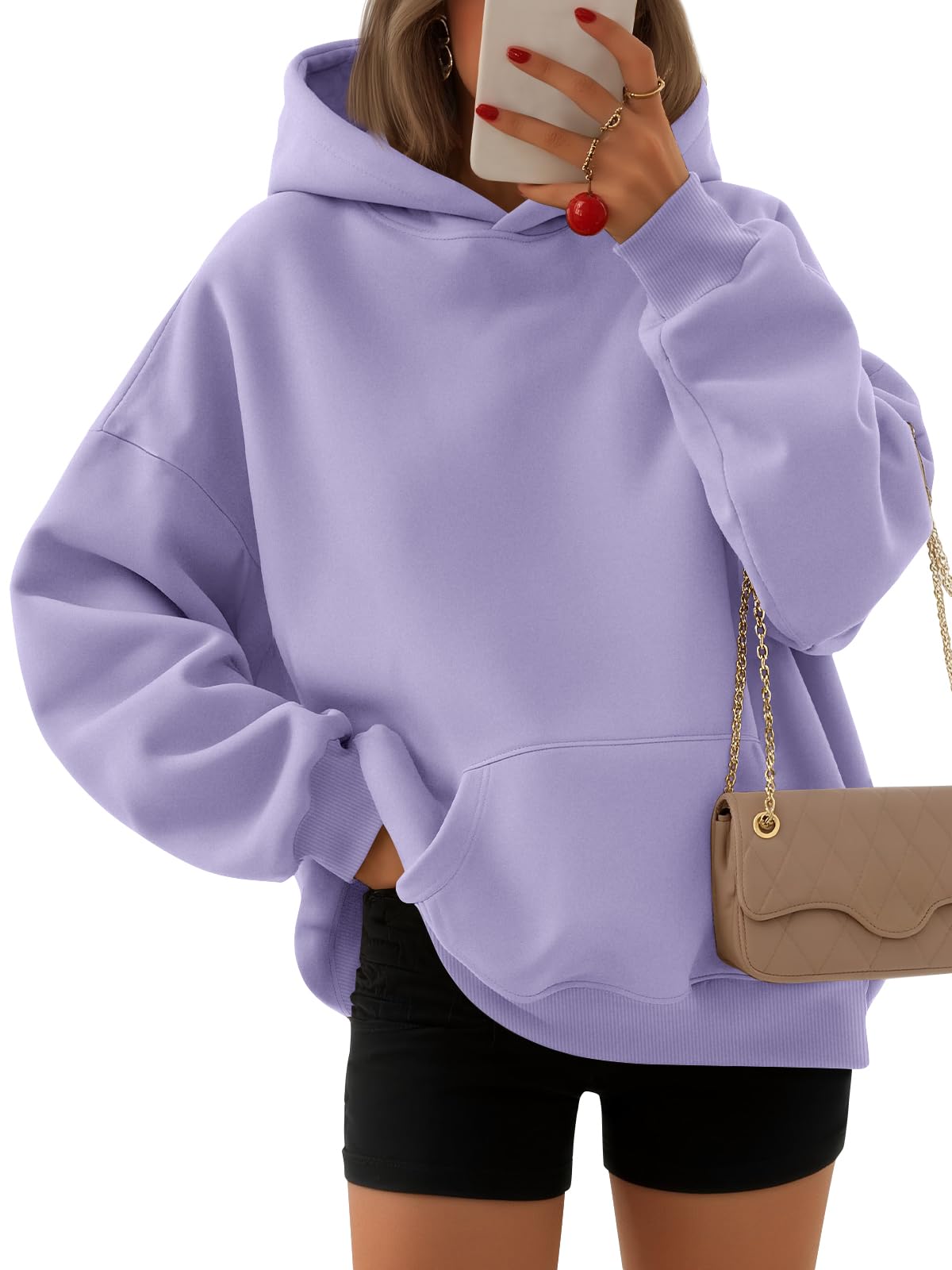 EFAN Women's Oversized Fleece Hoodie Sweatshirt