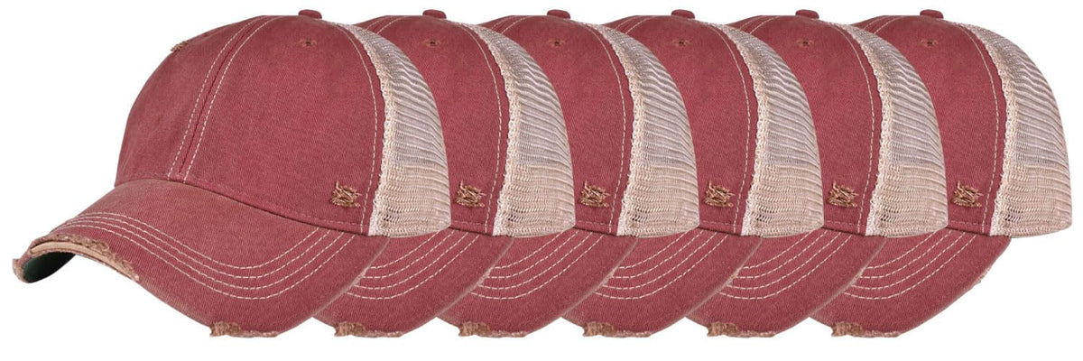 YPO Rhino Vintage Distressed Mesh Back Snapback Cap