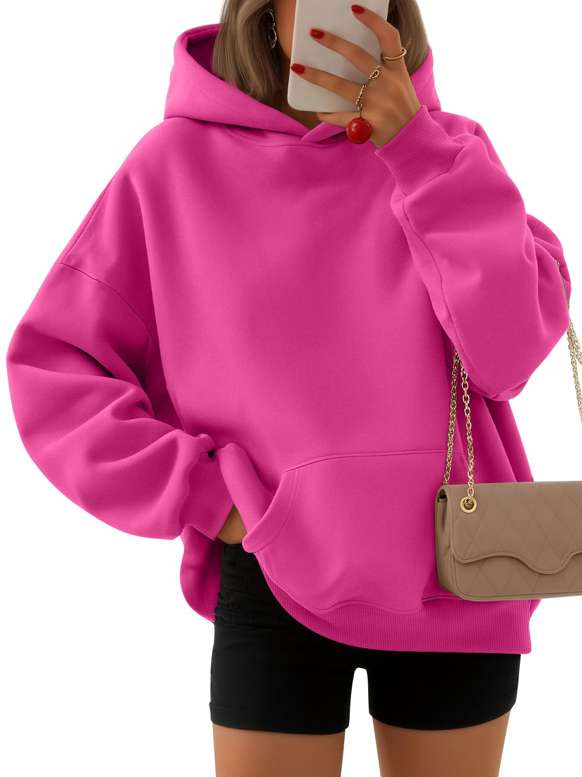 EFAN Women's Oversized Fleece Hoodie Sweatshirt