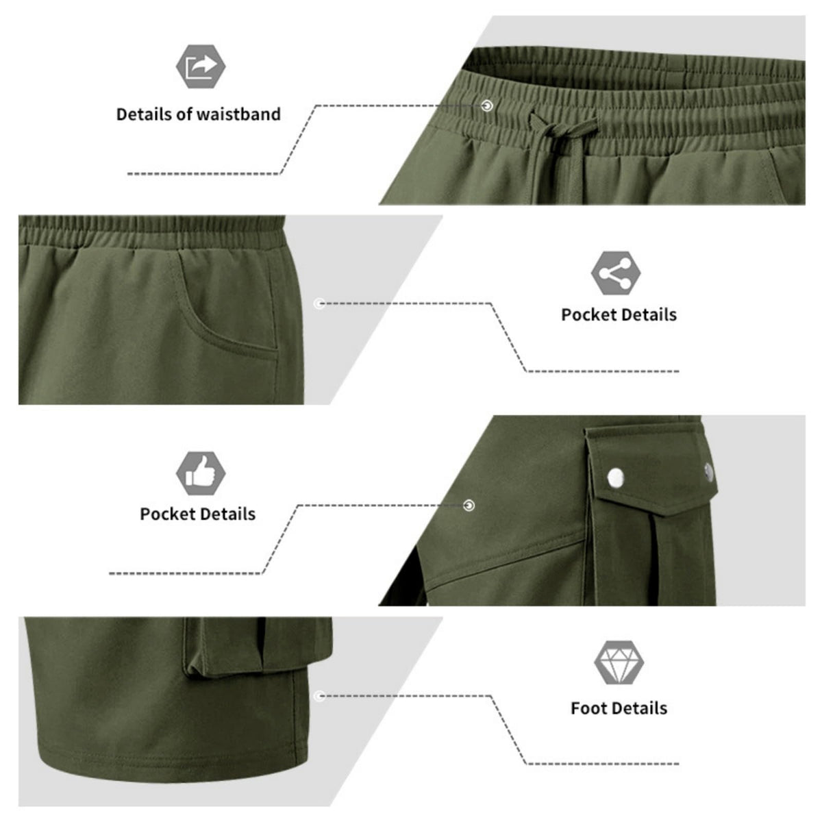 SGYCNGU Cargo Shorts for Men Summer Knee Length Casual Stretch Drawstring Pant Solid Loose Fit Workout Hiking Athletic Shorts