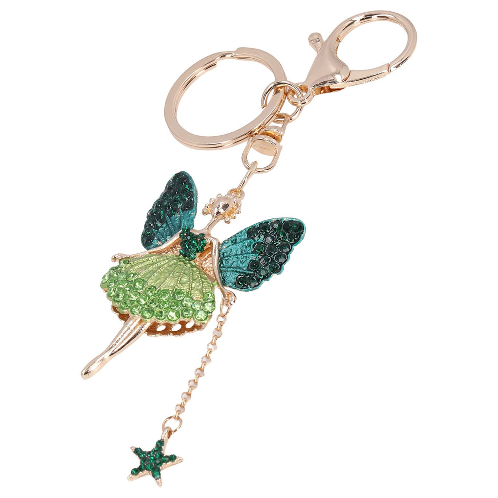 Colorful Rhinestone Angel Keychain Charm for Handbags