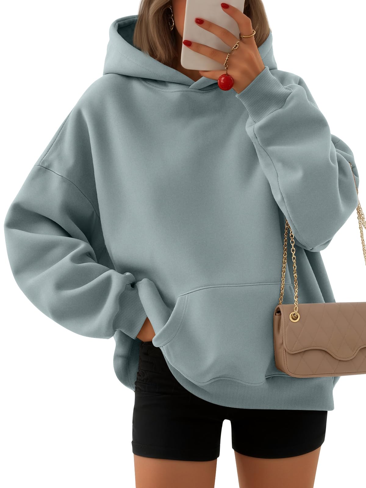 EFAN Women's Oversized Fleece Hoodie Sweatshirt