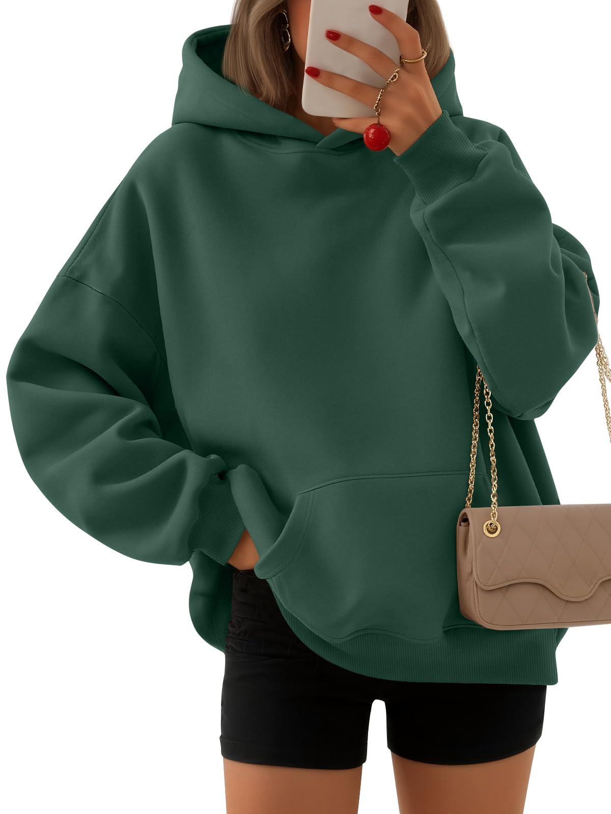 EFAN Women's Oversized Fleece Hoodie Sweatshirt