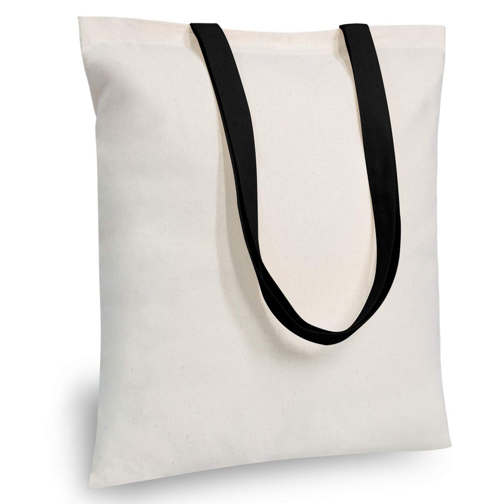 TOPDesign Cotton Tote Bags, Lightweight Medium Reusable Grocery Cloth Bags, for DIY, Advertising, Promotion, Gift, Activity