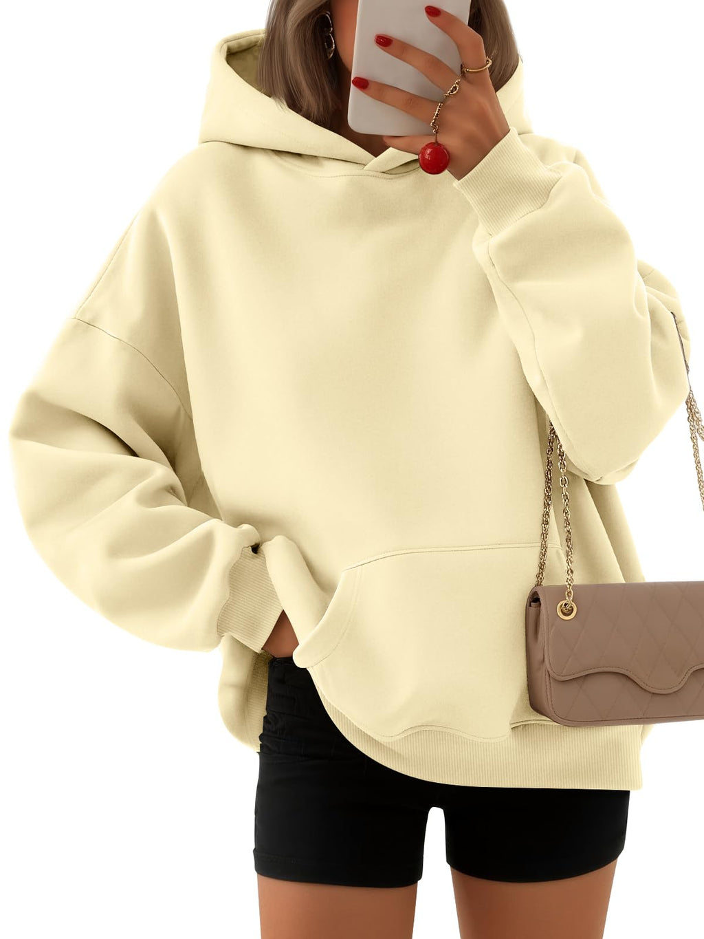 EFAN Women's Hoodies Oversized Sweatshirt Comfort Fleece Sweaters