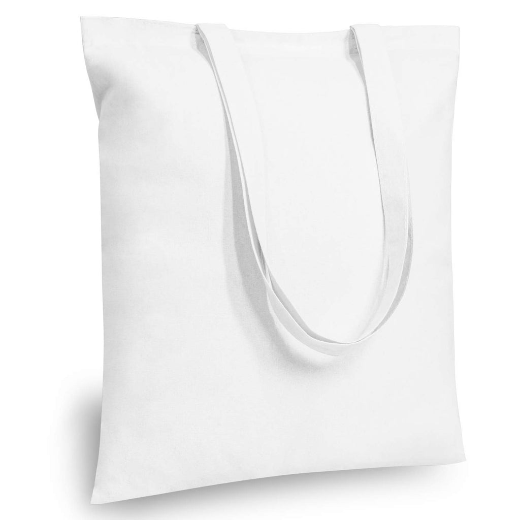TOPDesign Cotton Tote Bags, Lightweight Medium Reusable Grocery Cloth Bags, for DIY, Advertising, Promotion, Gift, Activity