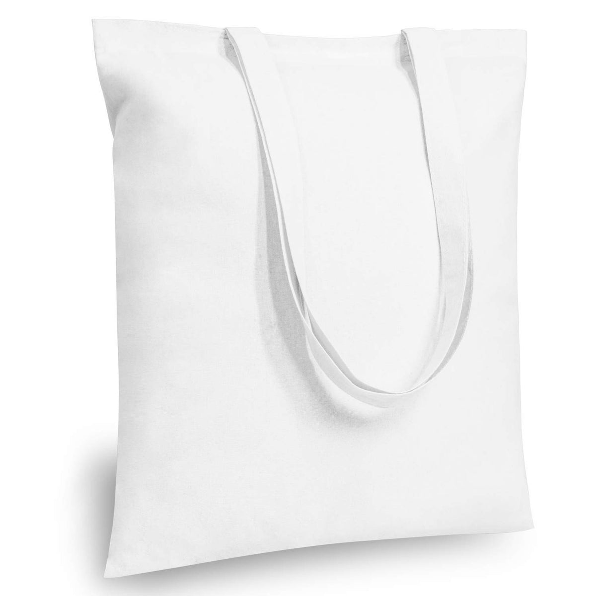 TOPDesign Cotton Tote Bags, Lightweight Medium Reusable Grocery Cloth Bags, for DIY, Advertising, Promotion, Gift, Activity