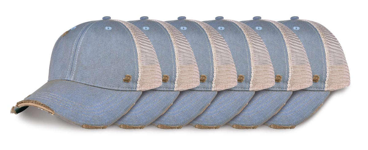 YPO Rhino Vintage Distressed Mesh Back Snapback Cap