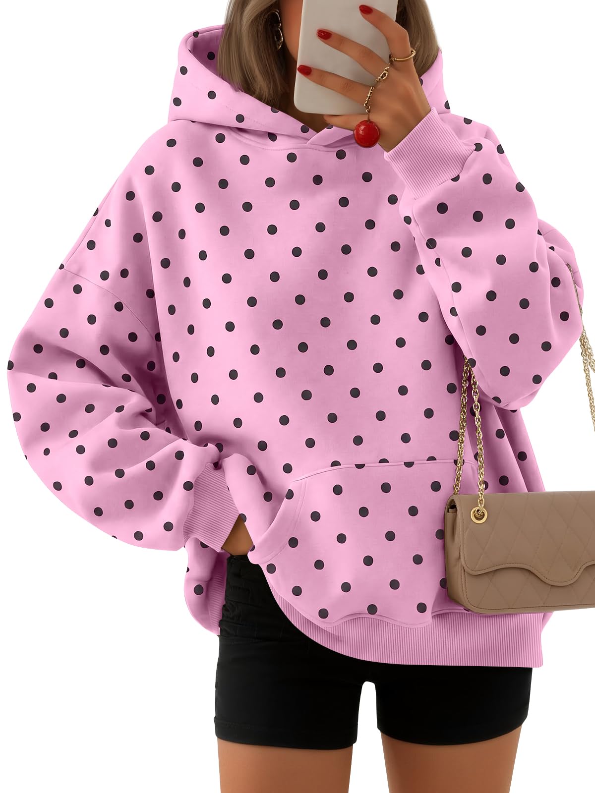 EFAN Women's Oversized Fleece Hoodie Sweatshirt