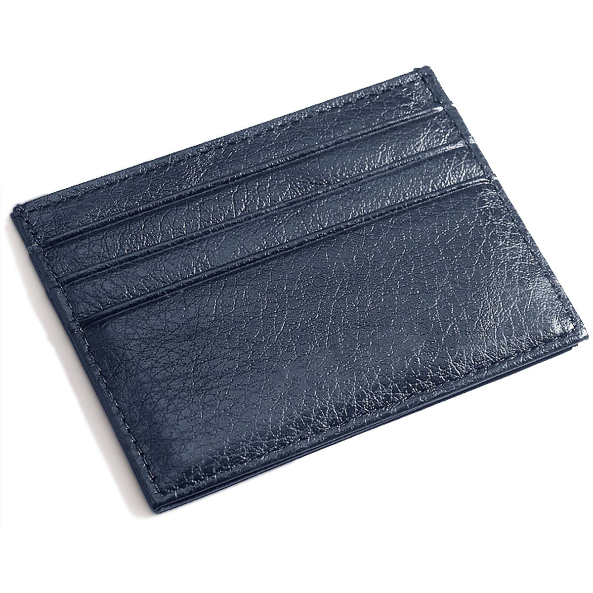M-Plateau Genuine Leather Slim Card Wallet with 6 Slots