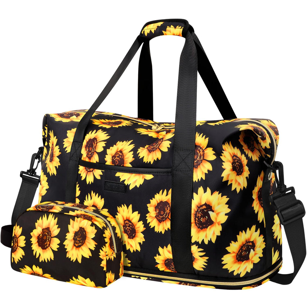 Capolo Expandable Travel Duffle Bag Weekender Overnight Bags for Women Men