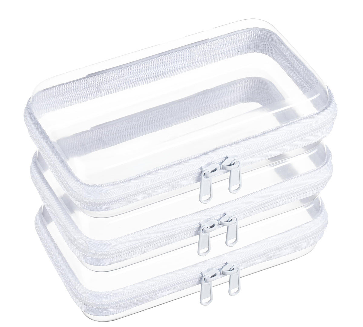 WELPIRT Clear Hard Shell Travel Organizer Pouch