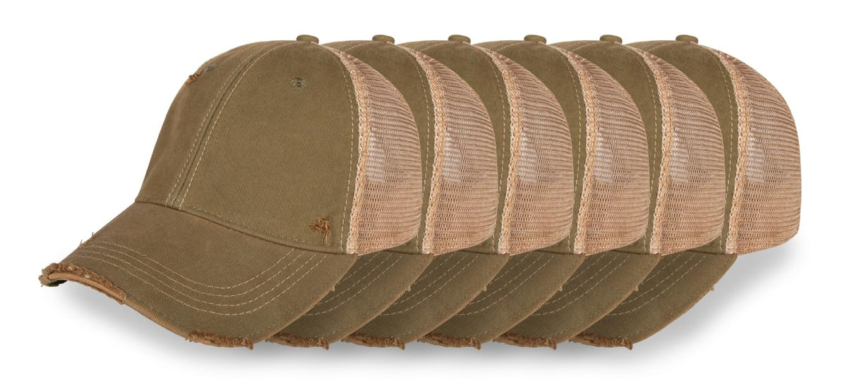 YPO Rhino Vintage Distressed Mesh Back Snapback Cap