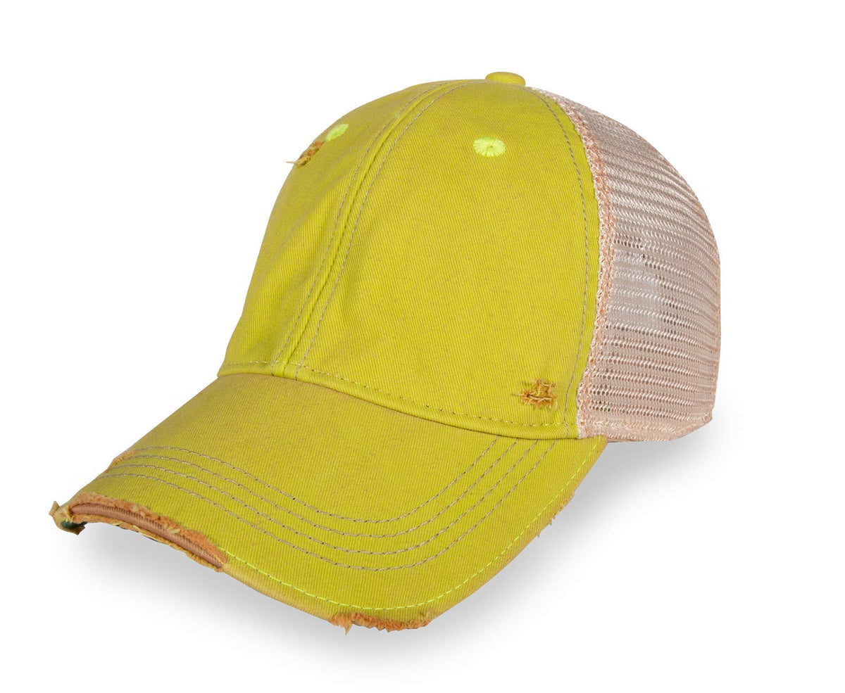 YPO Rhino Vintage Distressed Mesh Back Snapback Cap