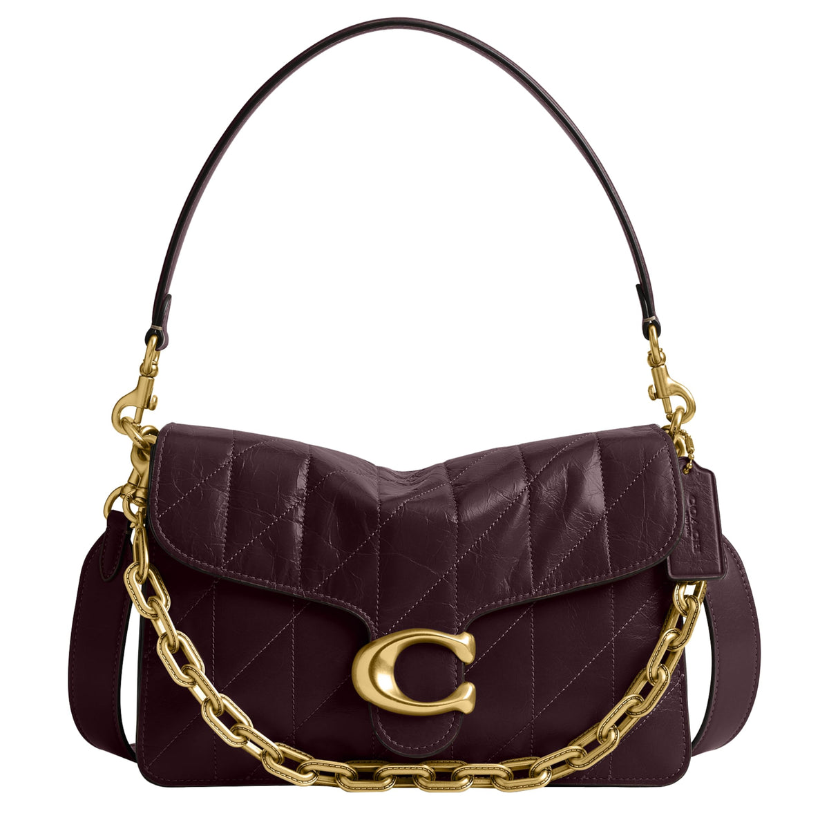 COACH Chain Tabby Shoulder Bag with Signature Hardware